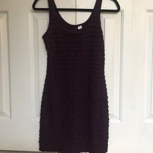 H & M Purple Ruffle Dress
